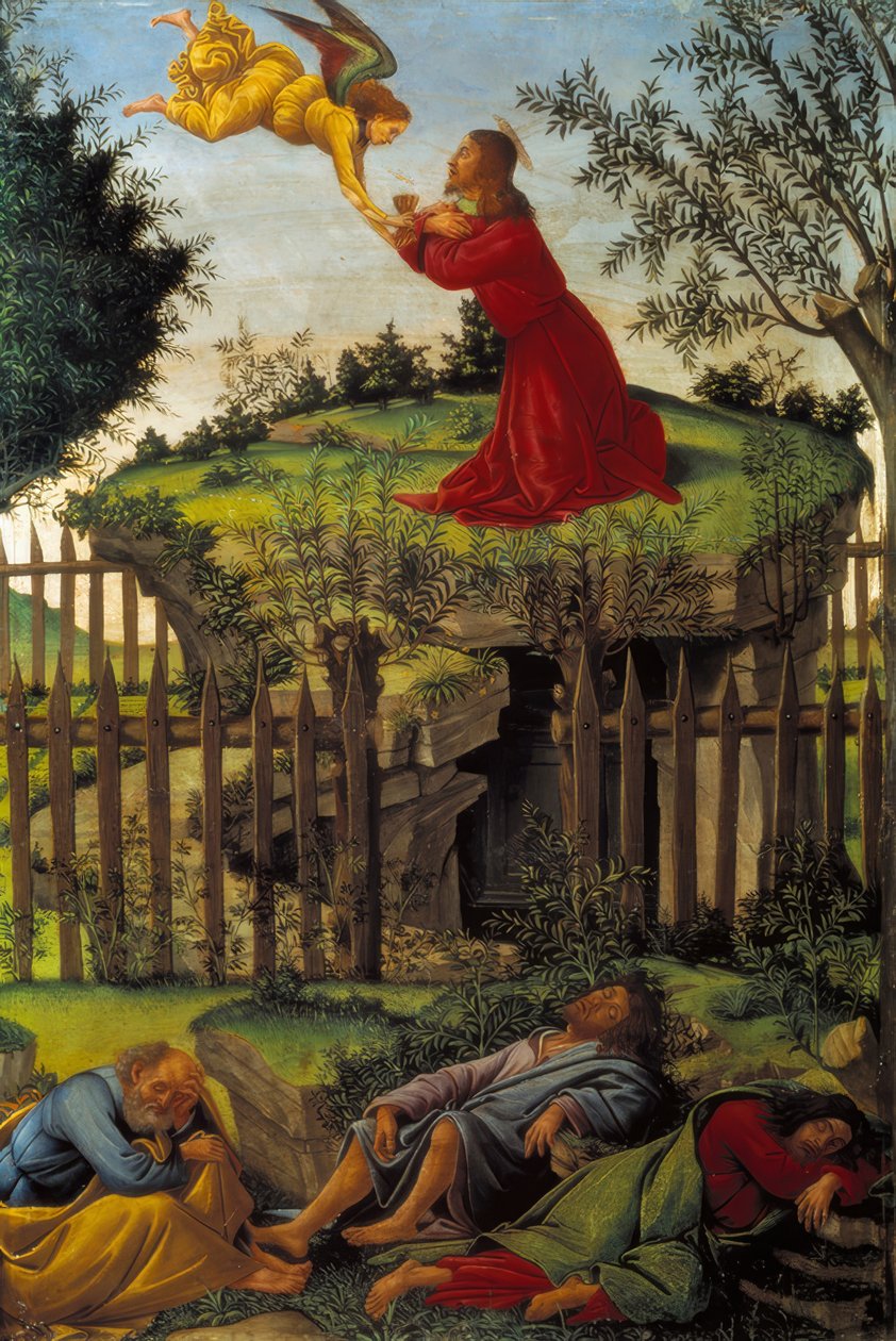 Chrystus na Górze Oliwnej autorstwa Sandro Botticelli