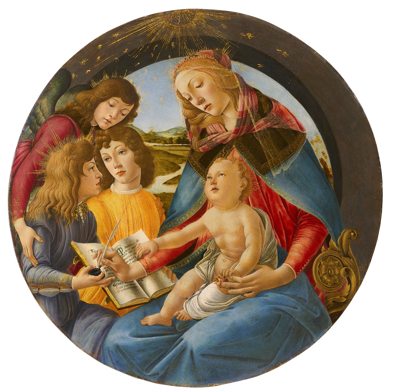 Włoski: Madonna z Magnificat Madonna z Magnificat autorstwa Sandro Botticelli