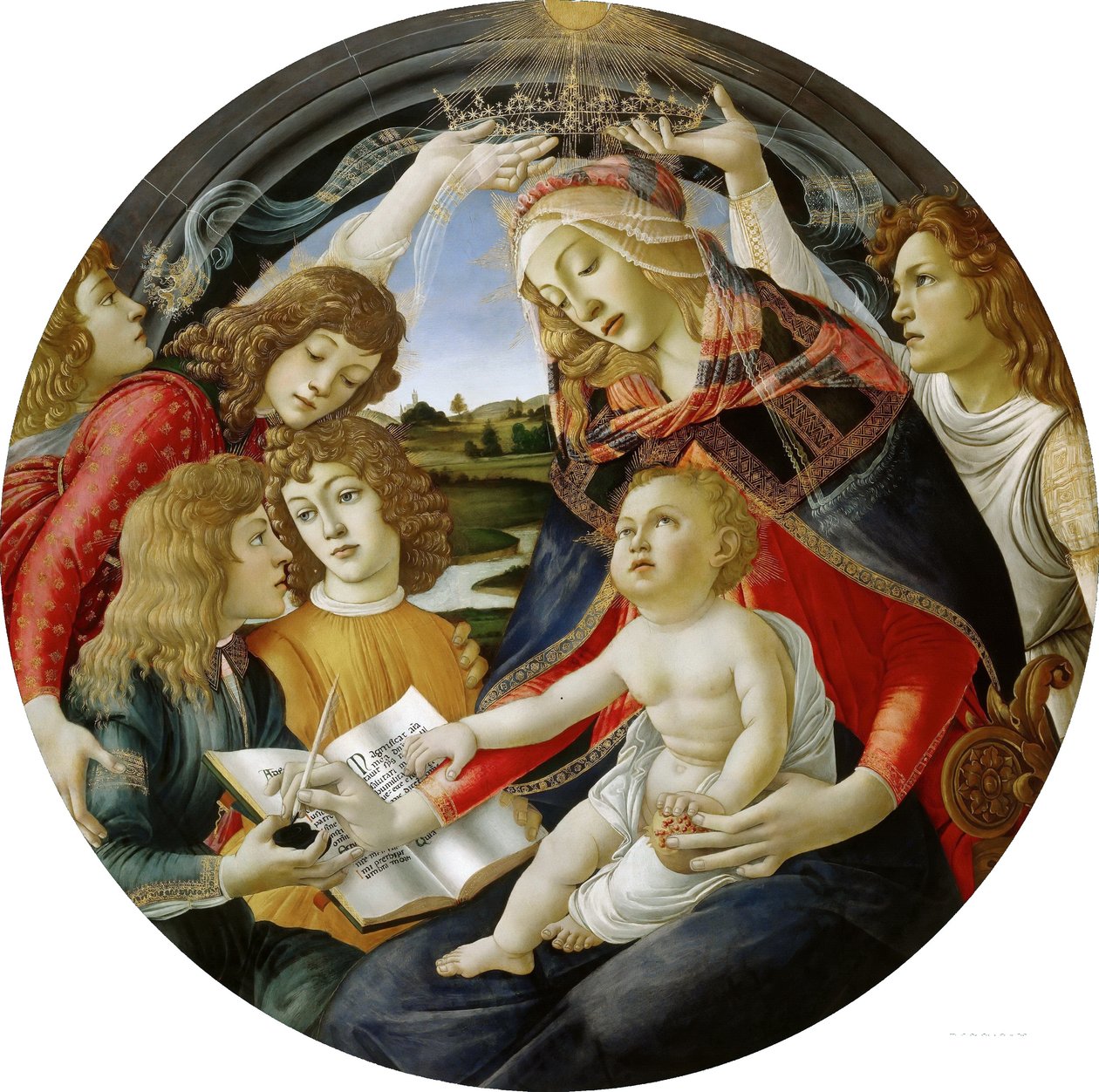 Włoski: Madonna z Magnificat Madonna z Magnificat autorstwa Sandro Botticelli