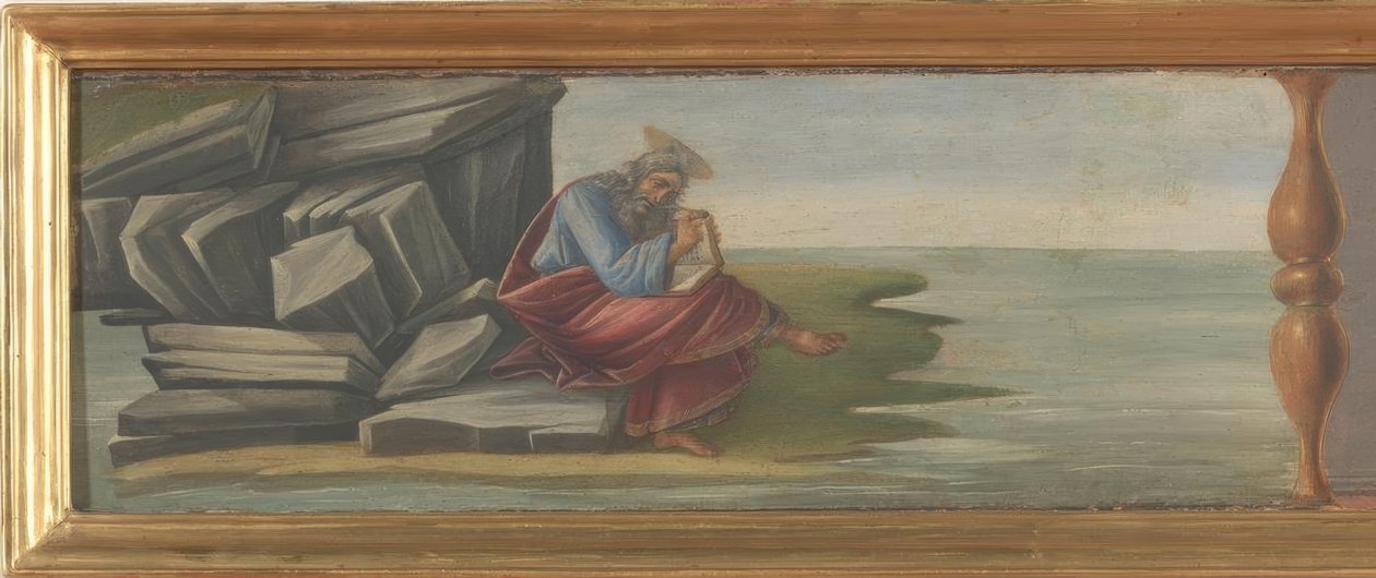 Jan na Patmos autorstwa Sandro Botticelli