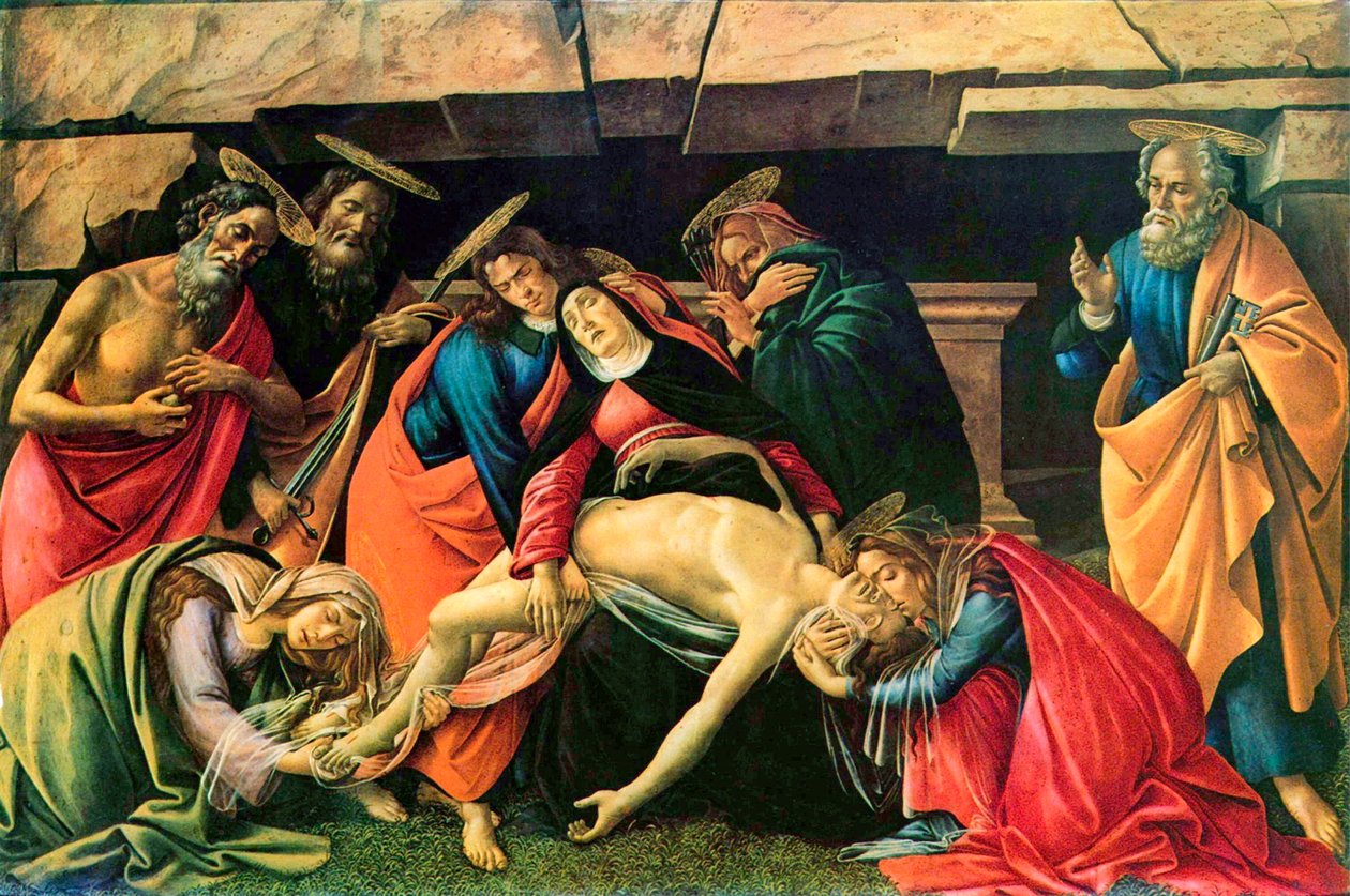 Lament nad zmarłym Chrystusem”, 1490-1492. autorstwa Sandro Botticelli