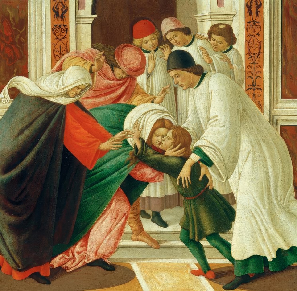 Żyć i. Cuda re. NS. Zenobiusz (wskrzeszanie zmarłych) autorstwa Sandro Botticelli