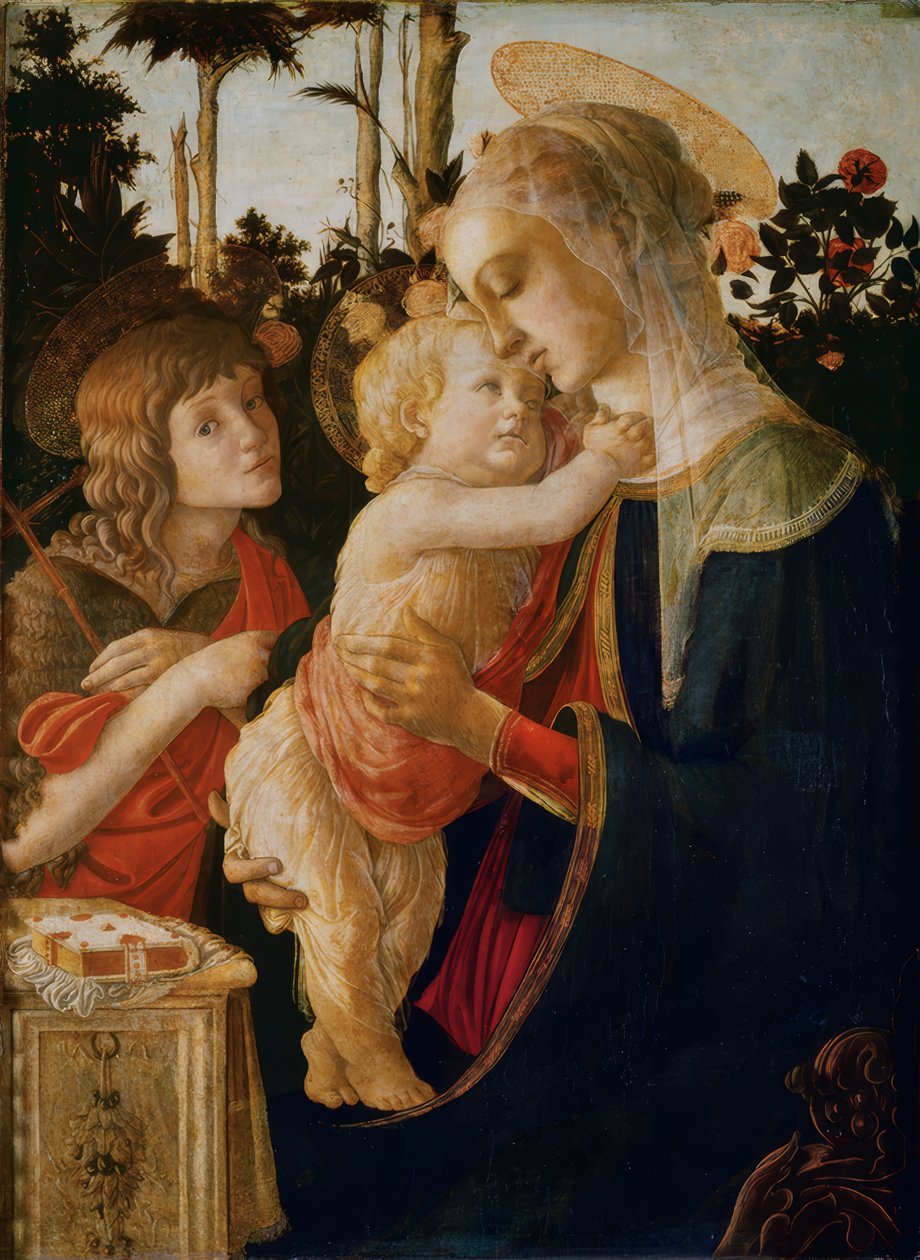 Madonna z Dzieciątkiem i Johannesknaben autorstwa Sandro Botticelli