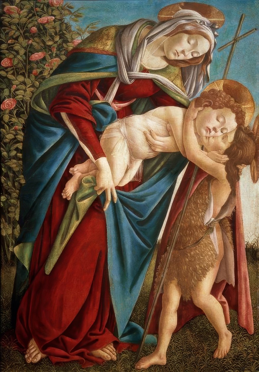 Madonna z Dzieciątkiem i Johannesknaben autorstwa Sandro Botticelli