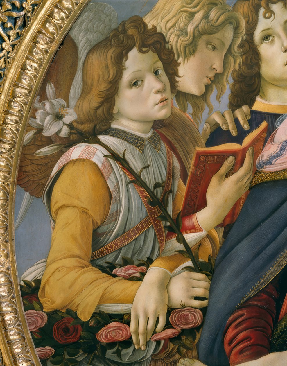 Maryja z Dzieciątkiem i sześcioma aniołami autorstwa Sandro Botticelli