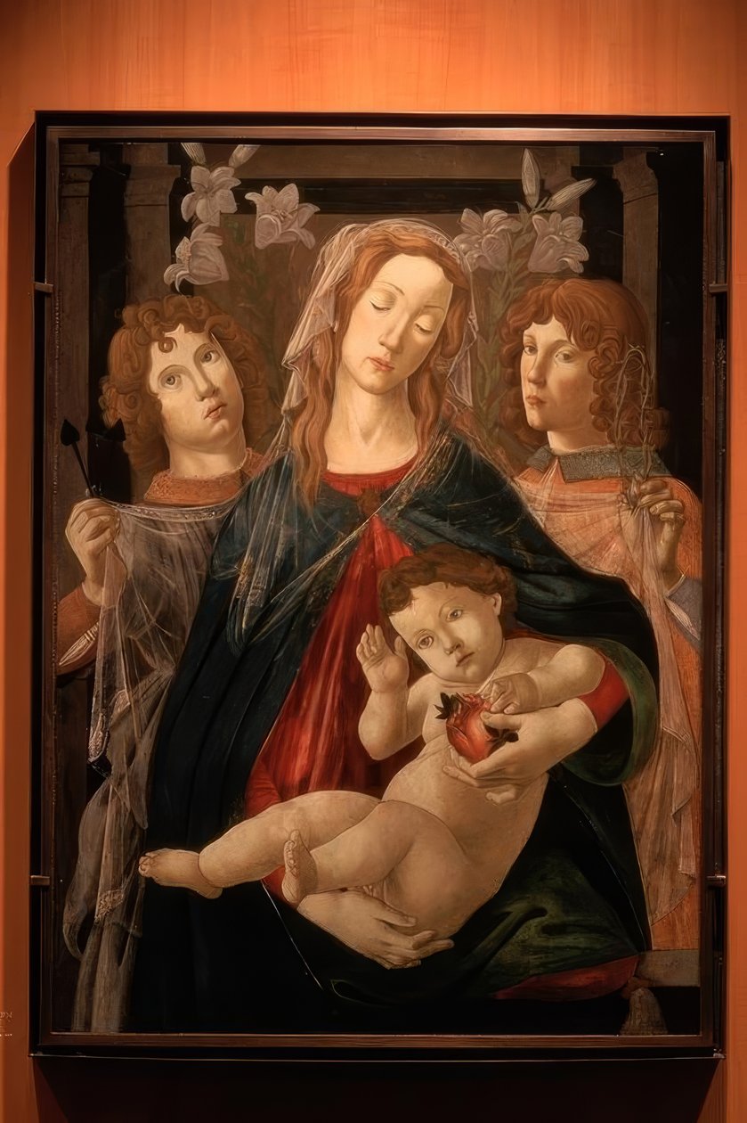 Maryja z Dzieciątkiem i dwoma aniołami autorstwa Sandro Botticelli