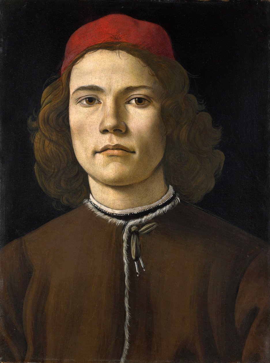 Portret młodego mężczyzny autorstwa Sandro Botticelli