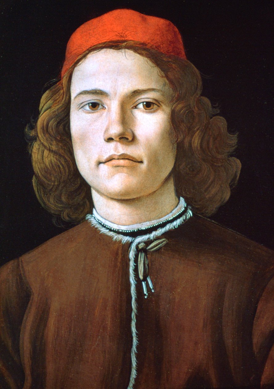 Portret młodzieńca, ok. 1480-1485 autorstwa Sandro Botticelli