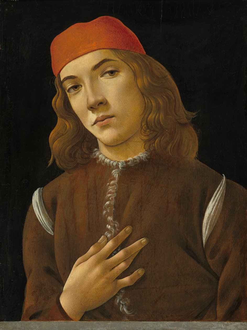 Portret młodzieńca, ok. 1930 14821485. autorstwa Sandro Botticelli