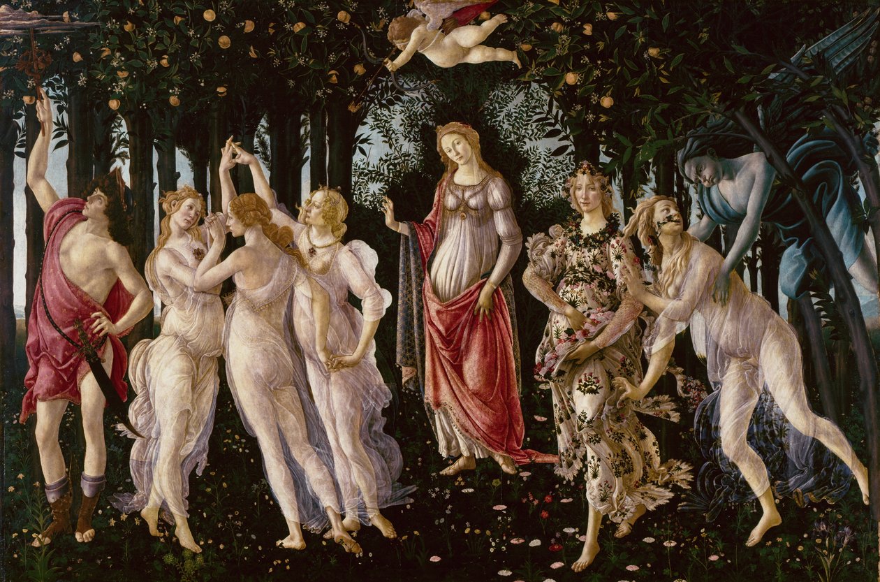 Wiosna, ok. 1478 (tempera na desce) autorstwa Sandro Botticelli