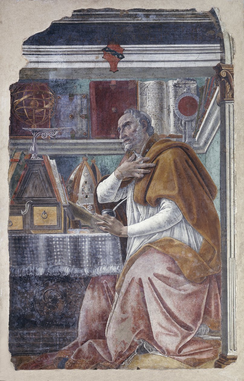 Św. Augustyn w swoim gabinecie autorstwa Sandro Botticelli
