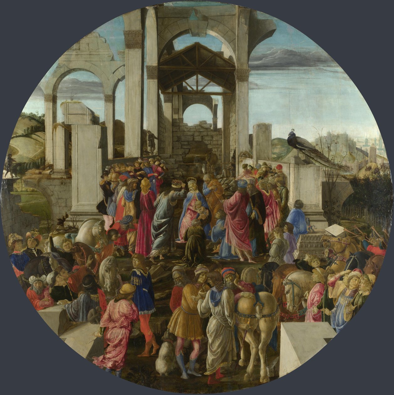 Adoracja Królów, ok. 1470-1475 autorstwa Sandro Botticelli