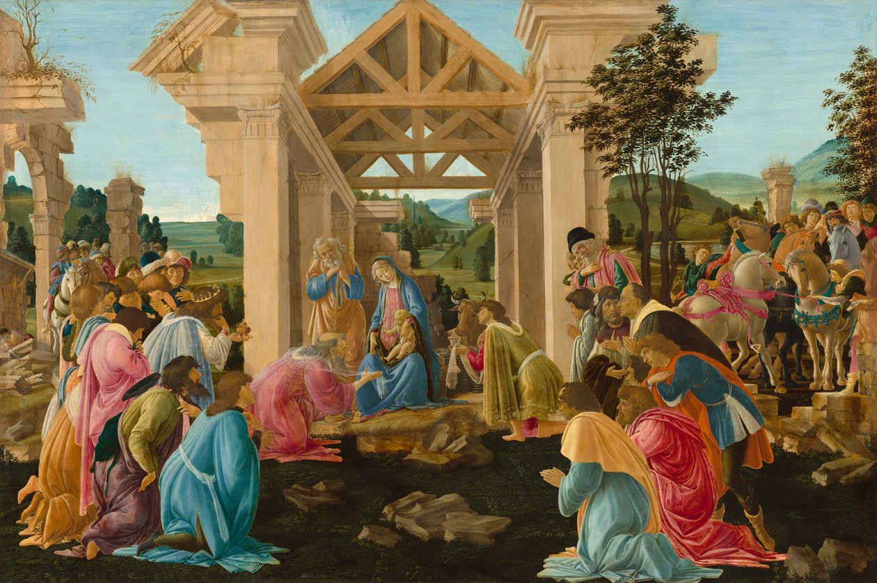 Pokłon Trzech Króli autorstwa Sandro Botticelli