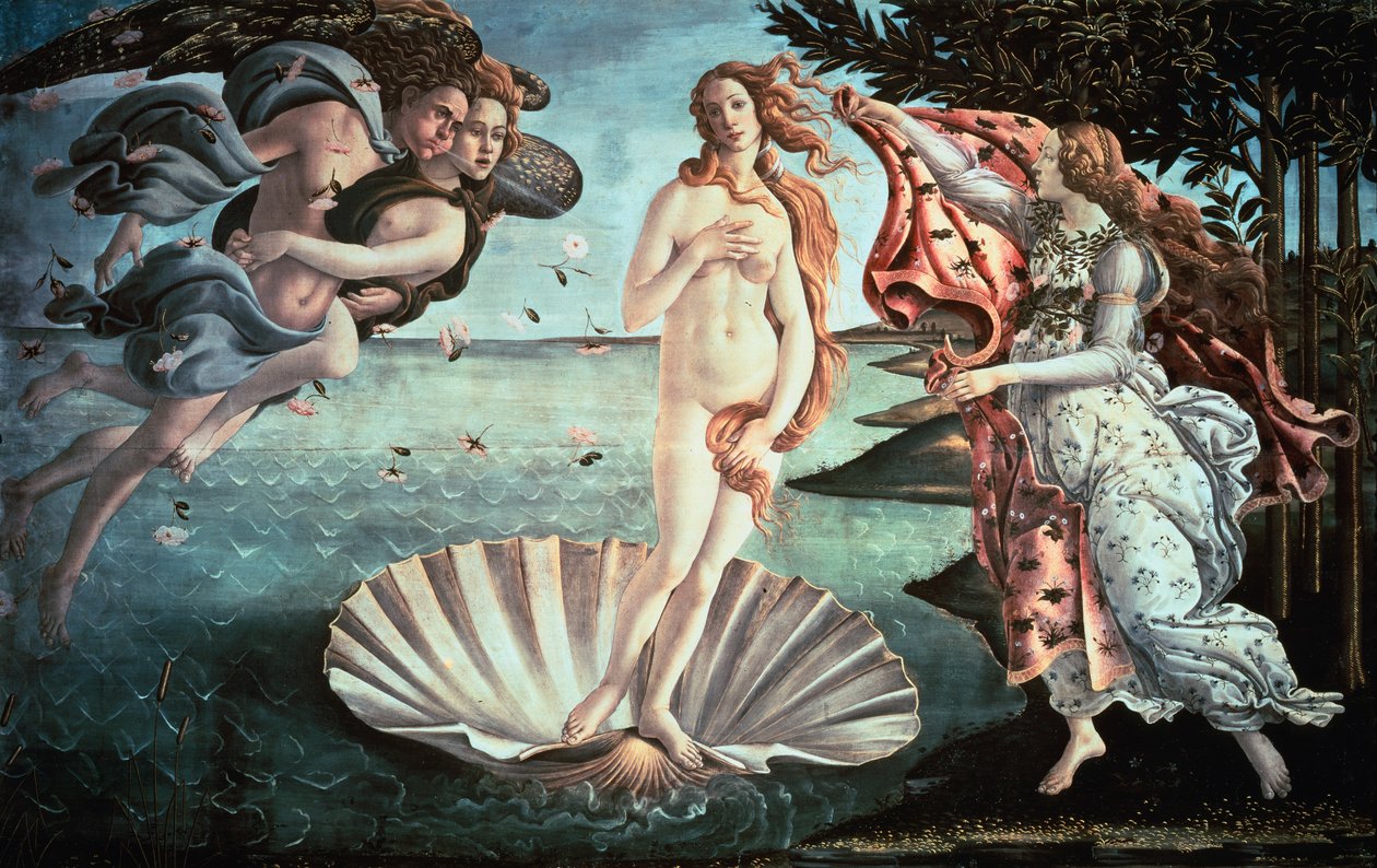 Narodziny Wenus, c1482 autorstwa Sandro Botticelli