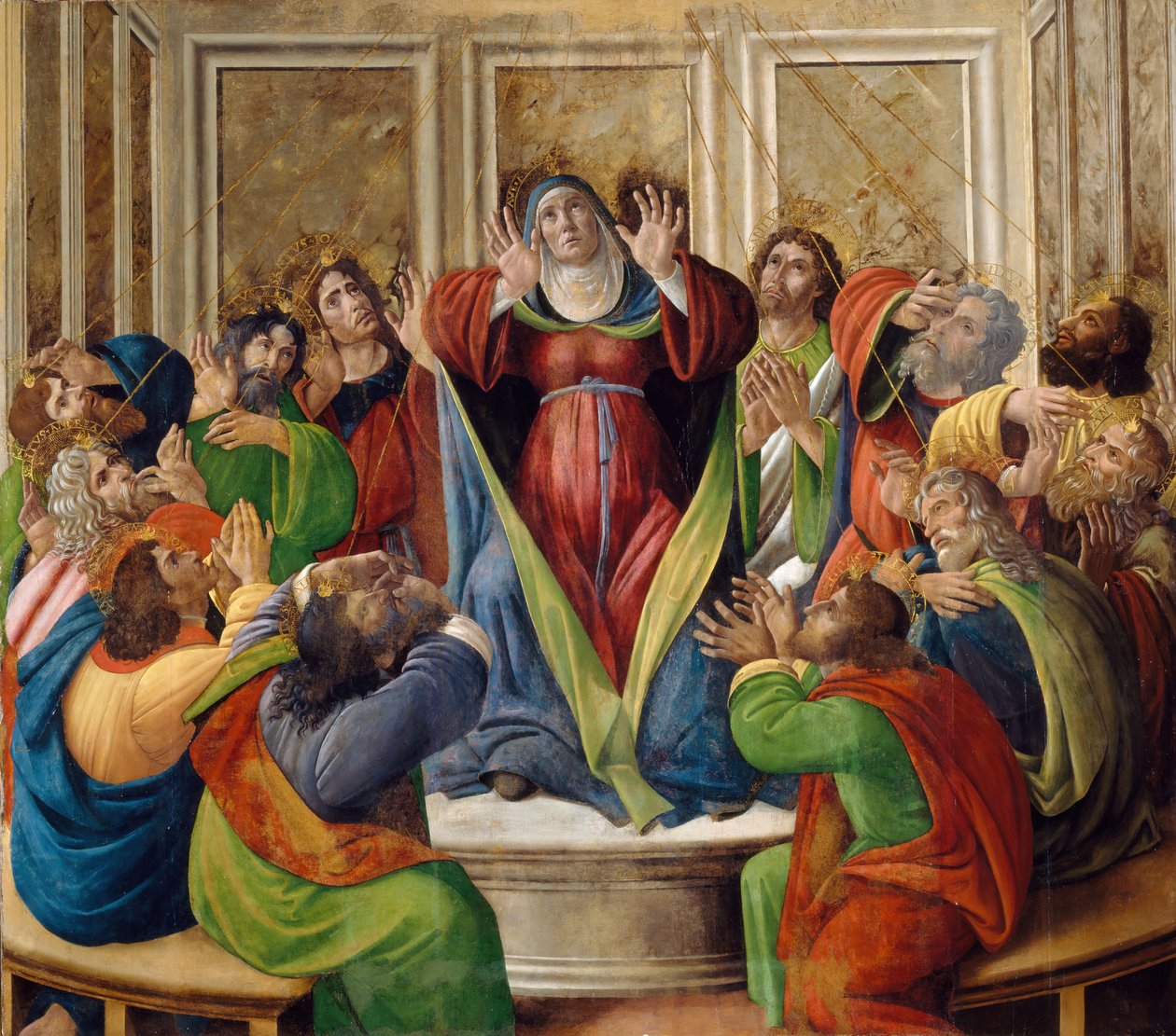 Zstąpienie Ducha Świętego, 1495-1505 autorstwa Sandro Botticelli