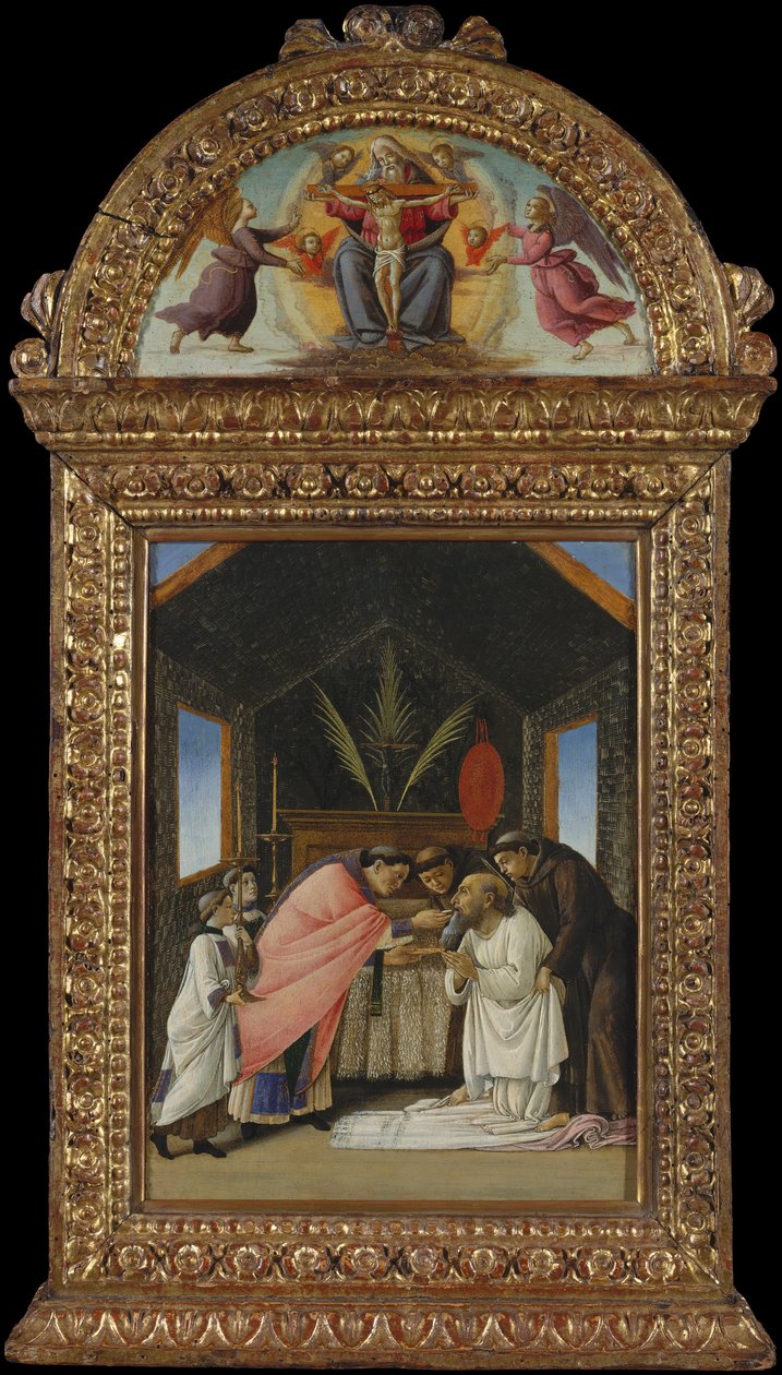 Ostatnia Komunia św. Hieronima, początek lat 90. XIV wieku. autorstwa Sandro Botticelli