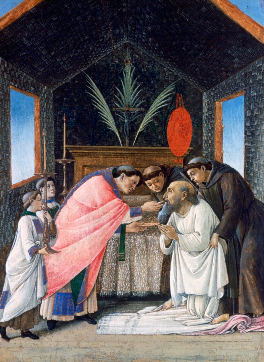 Ostatnia Komunia św Hieronima, ok. 1495 r. autorstwa Sandro Botticelli