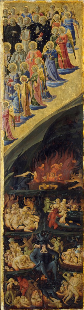 Skrzydlaty Ołtarz Sądu Ostatecznego, prawy panel, początek XV w. autorstwa Sandro Botticelli