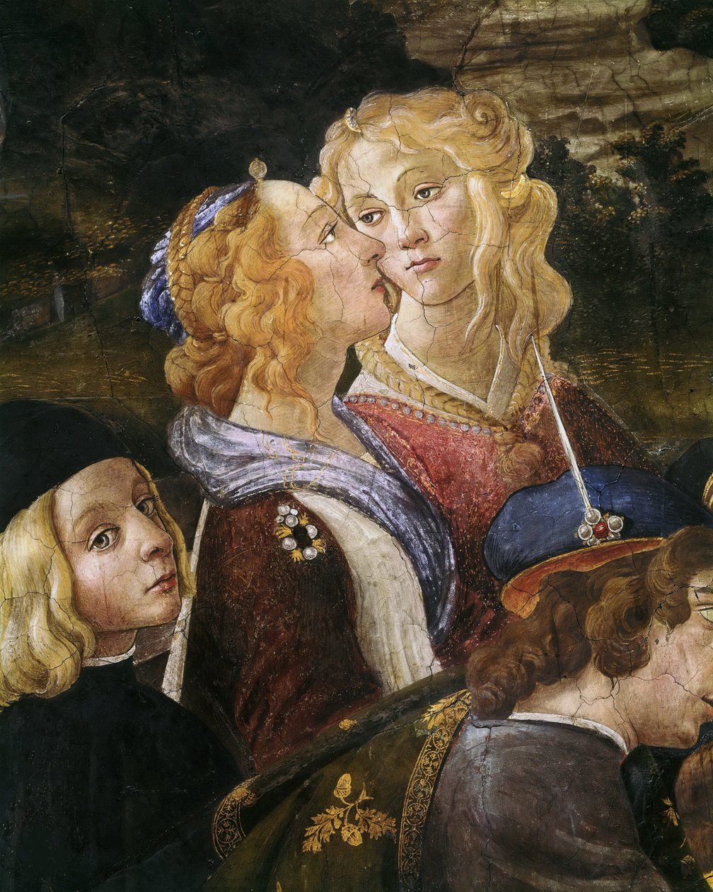 Szczegóły kuszenia Chrystusa, 1481-1482. autorstwa Sandro Botticelli