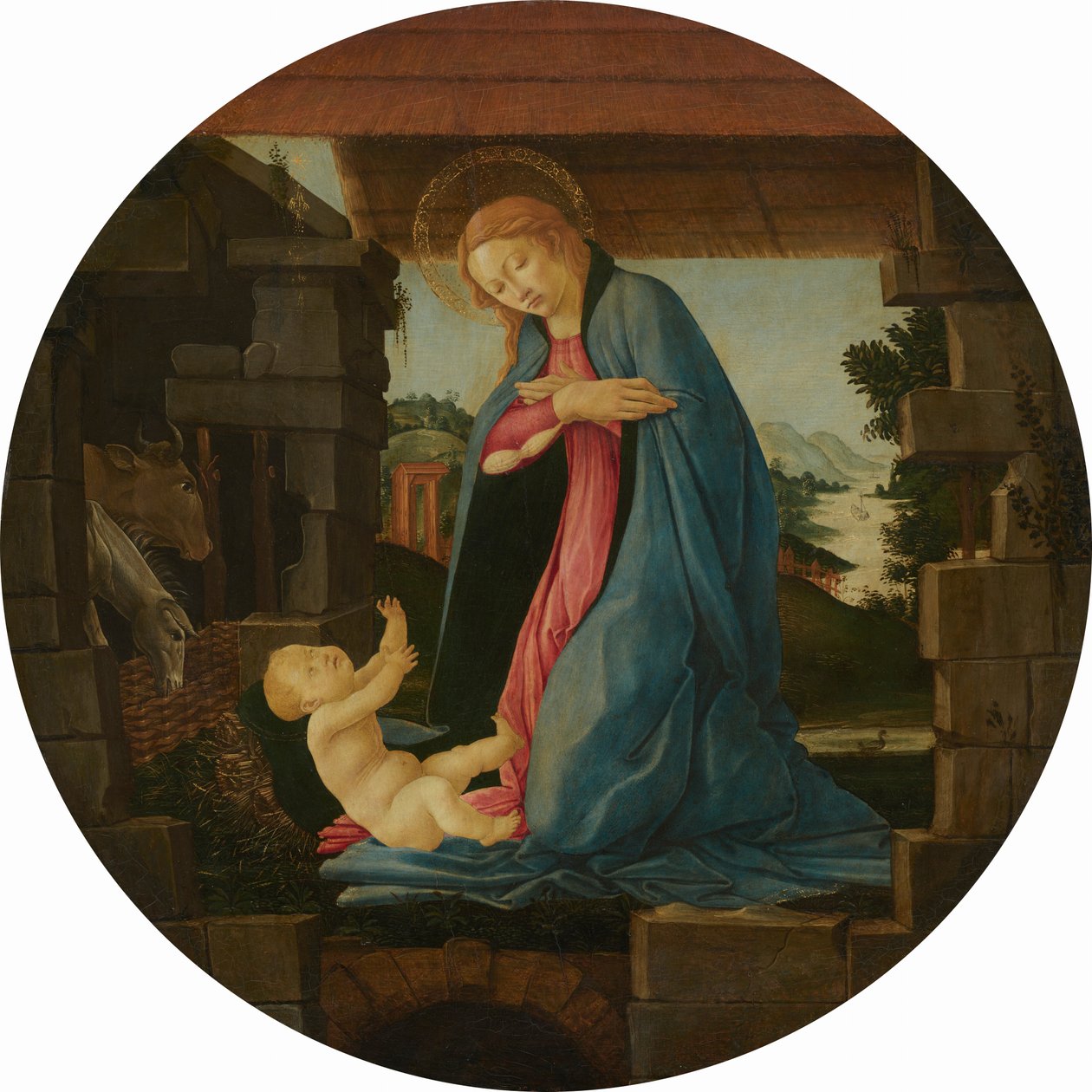 Madonna czcząca Dzieciątko autorstwa Sandro Botticelli