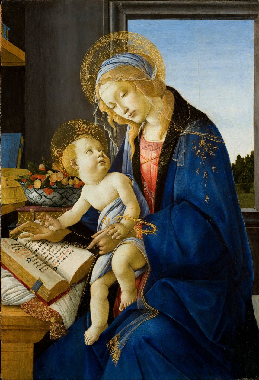 Dziewica z Dzieciątkiem (Madonna z Księgi) autorstwa Sandro Botticelli