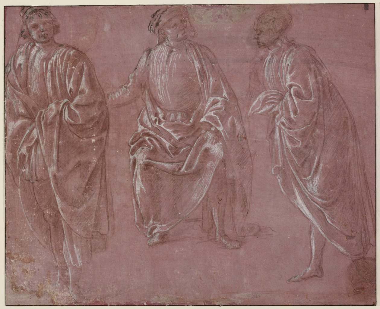 Trzy odziane postacie autorstwa Sandro Botticelli