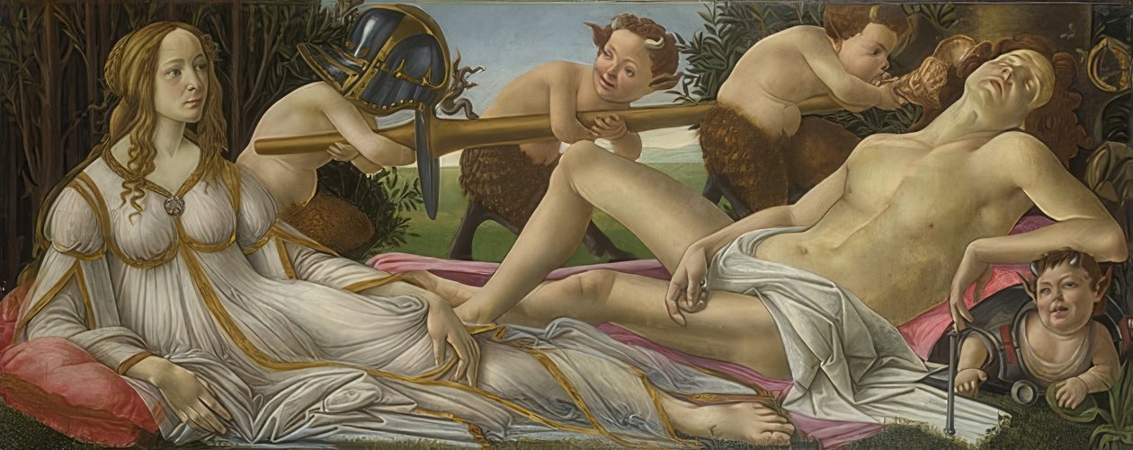 Wenus i Mars. około 1485 autorstwa Sandro Botticelli