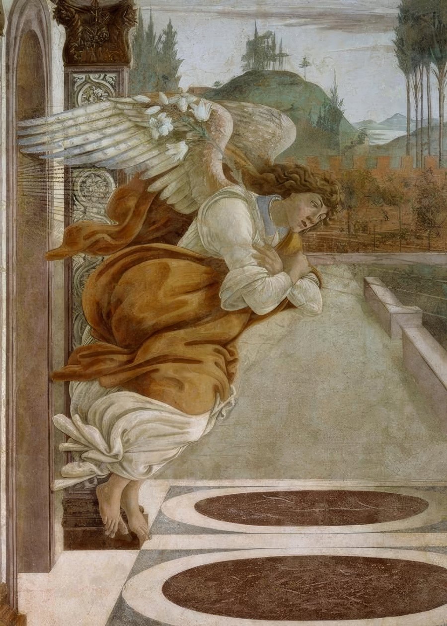 Zwiastowanie przez S. Martino autorstwa Sandro Botticelli