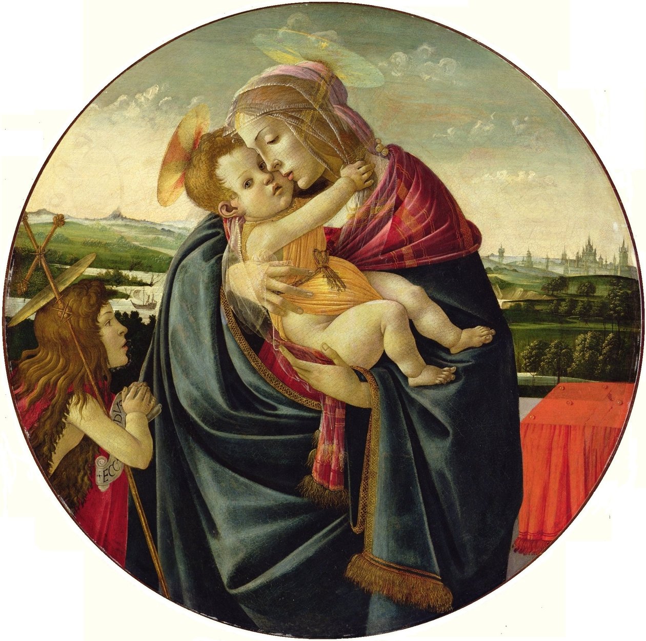 Madonna z Dzieciątkiem i św. Janem Chrzcicielem autorstwa Sandro Botticelli