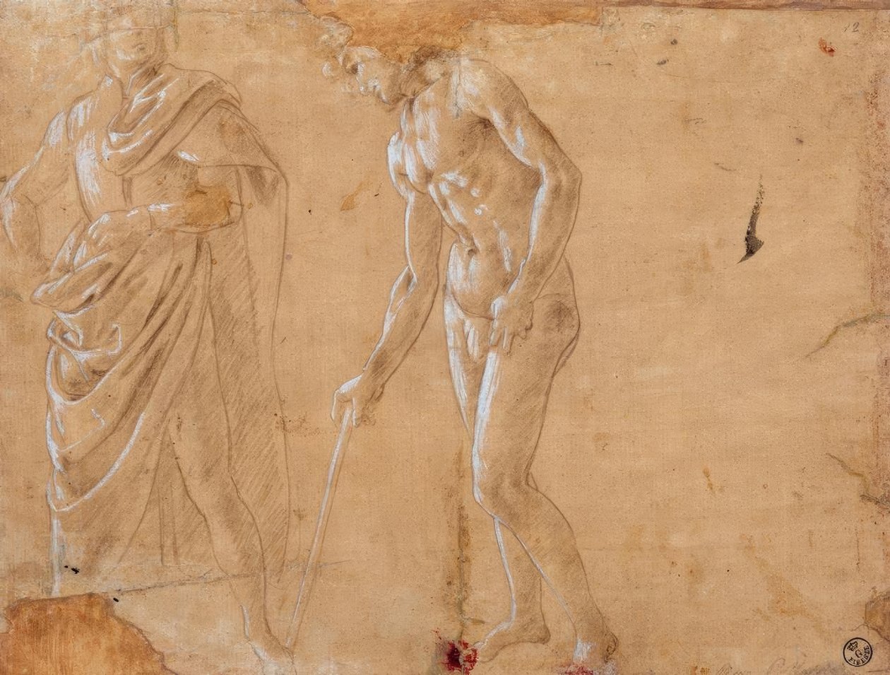 Studia dwóch postaci autorstwa Sandro Botticelli
