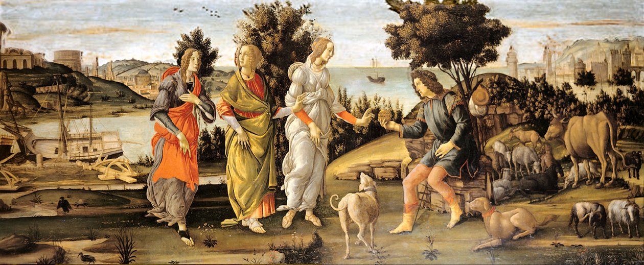 Wyrok w Paryżu autorstwa Sandro Botticelli and workshop