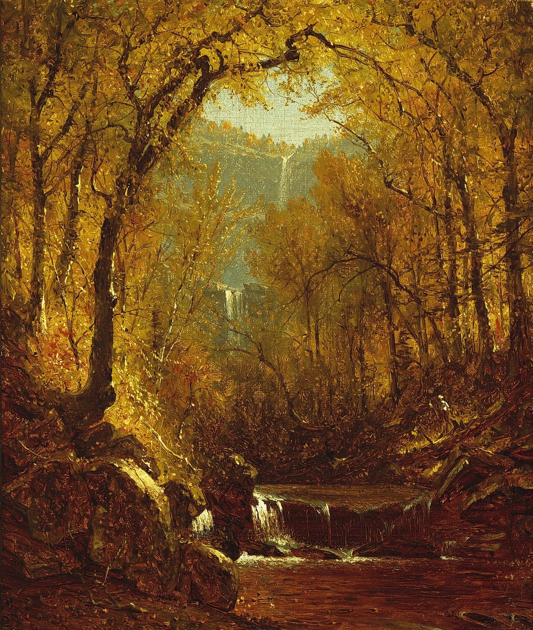 Wodospady Kaaterskill, 1871 autorstwa Sanford Robinson Gifford