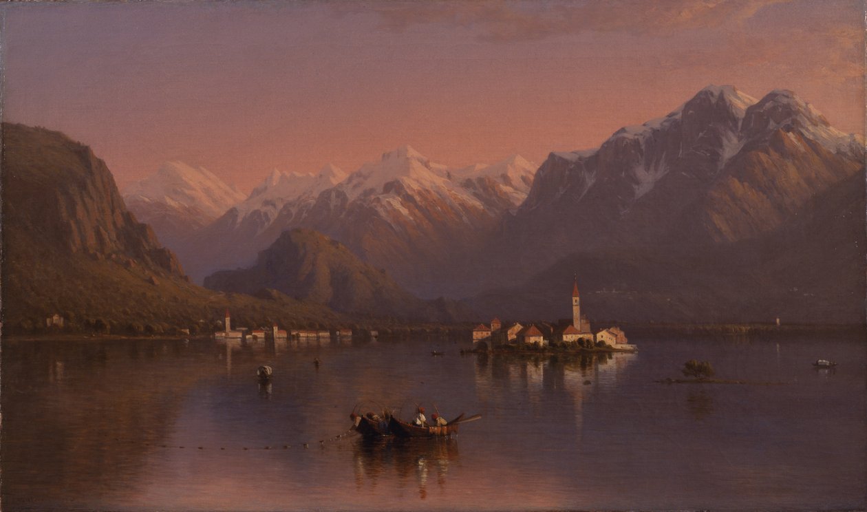 Jezioro Maggiore, Włochy, 1858 autorstwa Sanford Robinson Gifford