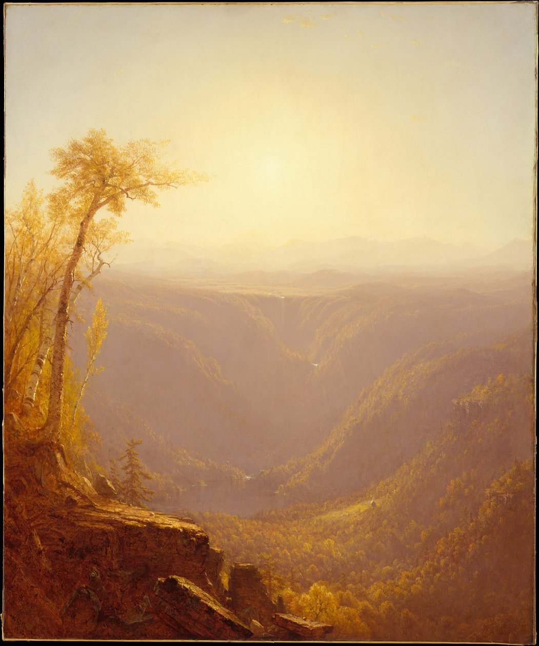 Wąwóz w górach (Kauterskill Clove) autorstwa Sanford Robinson Gifford