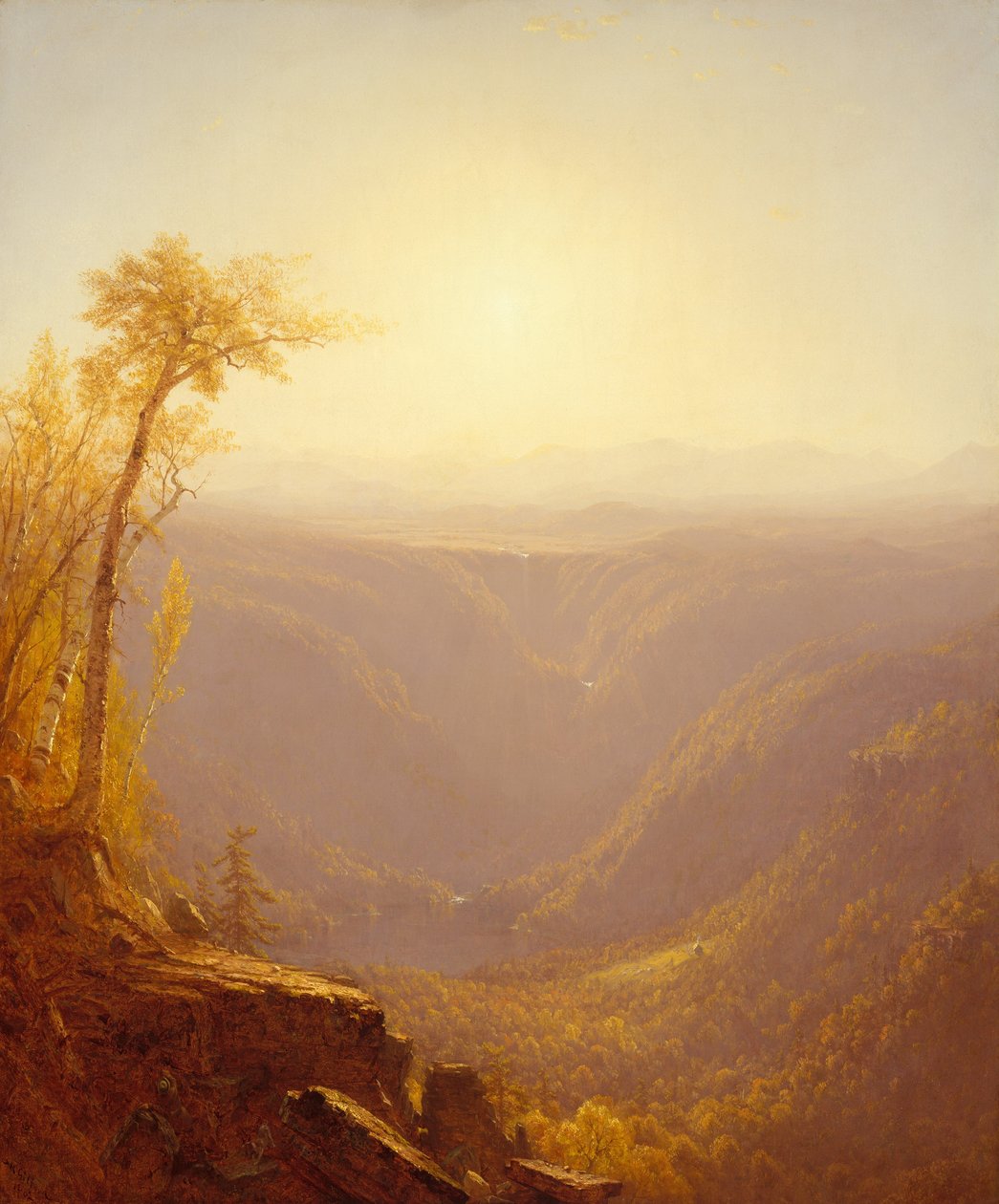 Wąwóz w górach Kaaterskill Clove, 1862. autorstwa Sanford Robinson Gifford