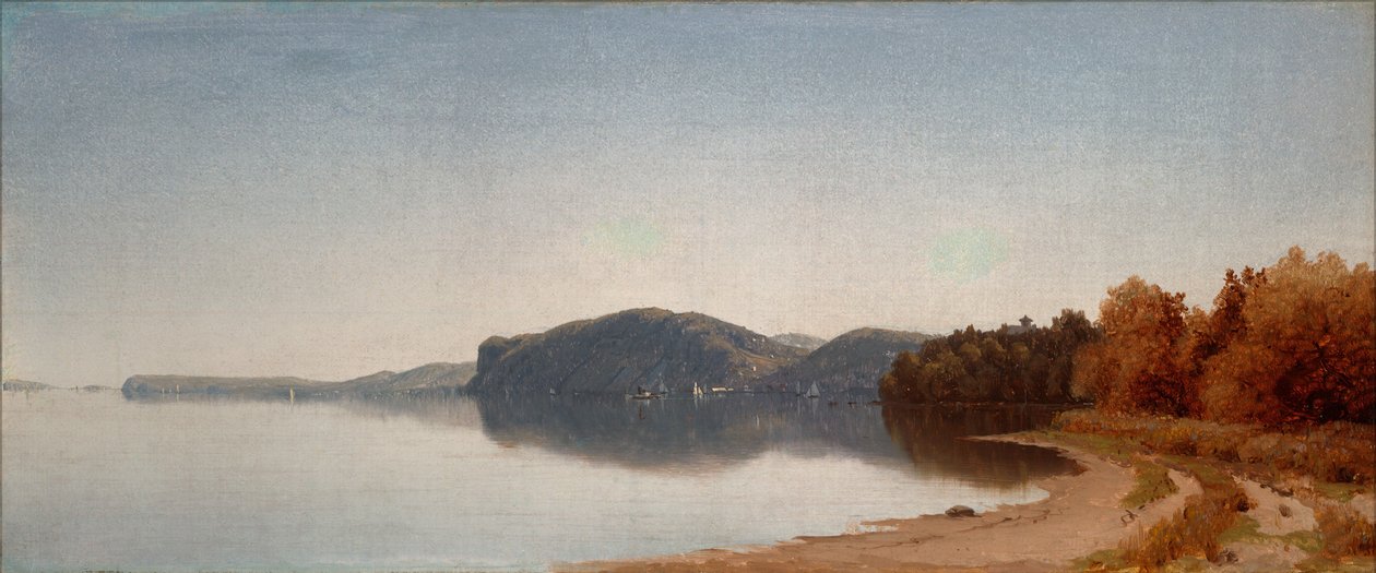 Hook Mountain, niedaleko Nyack, nad Hudsonem autorstwa Sanford Robinson Gifford