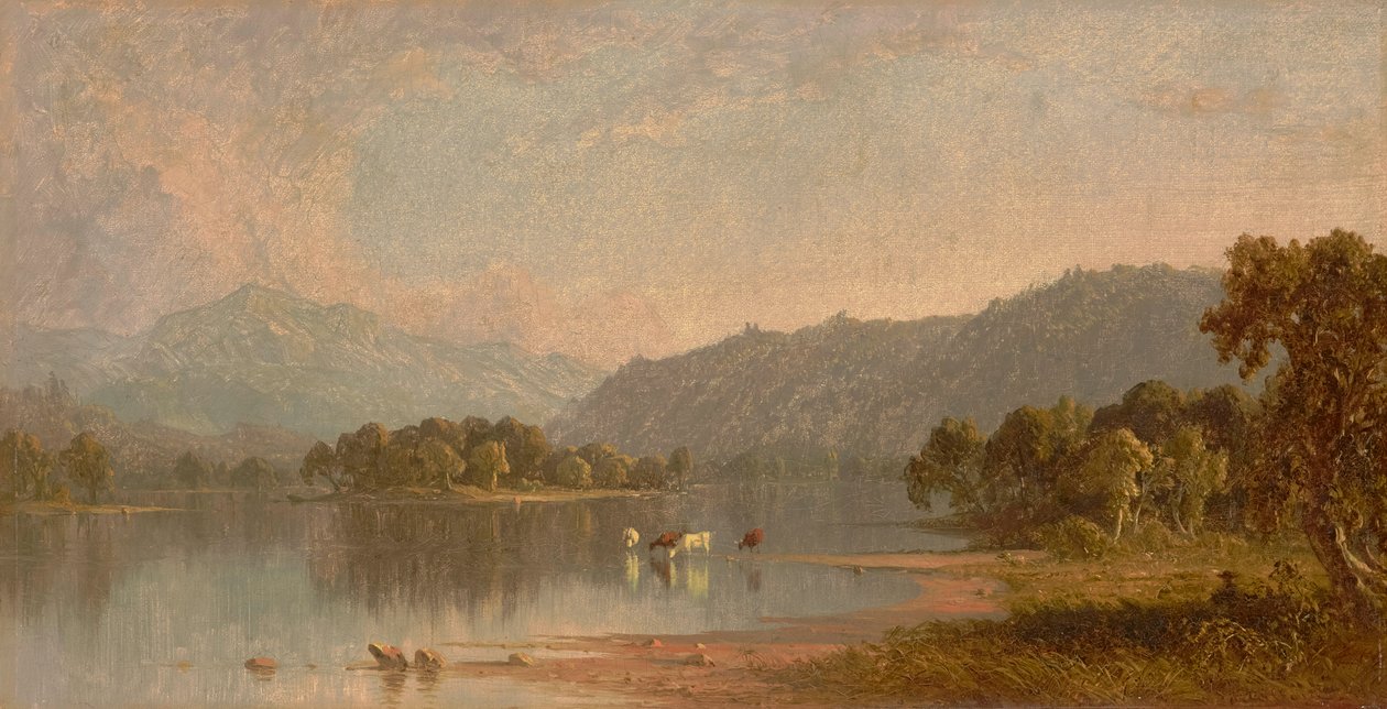 Góra Waszyngtona znad rzeki Saco 1858 (olej na płótnie) autorstwa Sanford Robinson Gifford