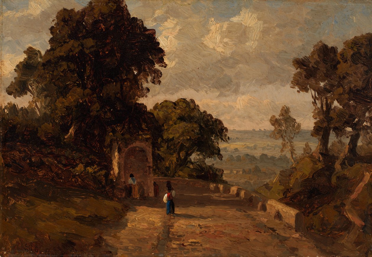 W pobliżu Ariccia, Włochy autorstwa Sanford Robinson Gifford