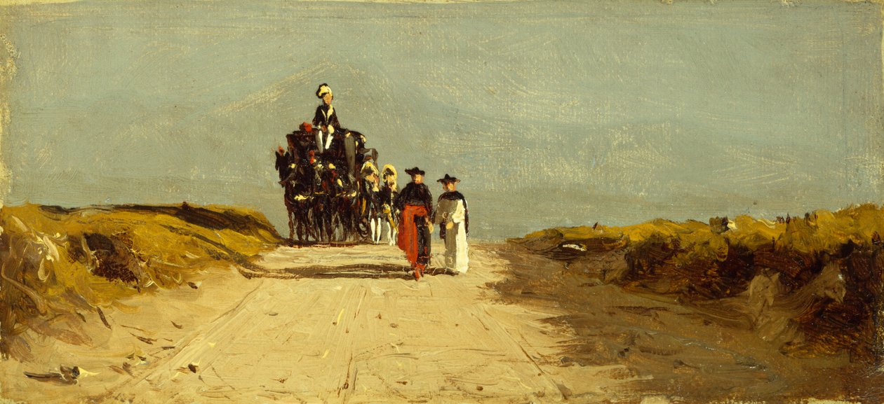 Na rzymskiej Kampanii (olej na płótnie ułożony na desce) autorstwa Sanford Robinson Gifford