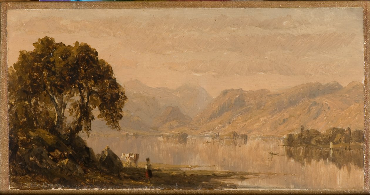 Rydalwater, szkic 1855 (olej na płótnie) autorstwa Sanford Robinson Gifford