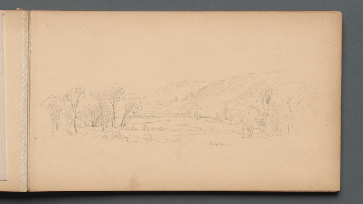 Skizzenbuch, Seite 06: "Gorham" (Maine) autorstwa Sanford Robinson Gifford