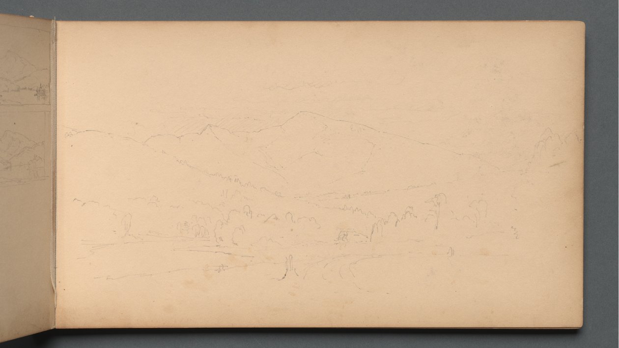 Szkicownik, strona 10: Carter Mountian , 1859. autorstwa Sanford Robinson Gifford