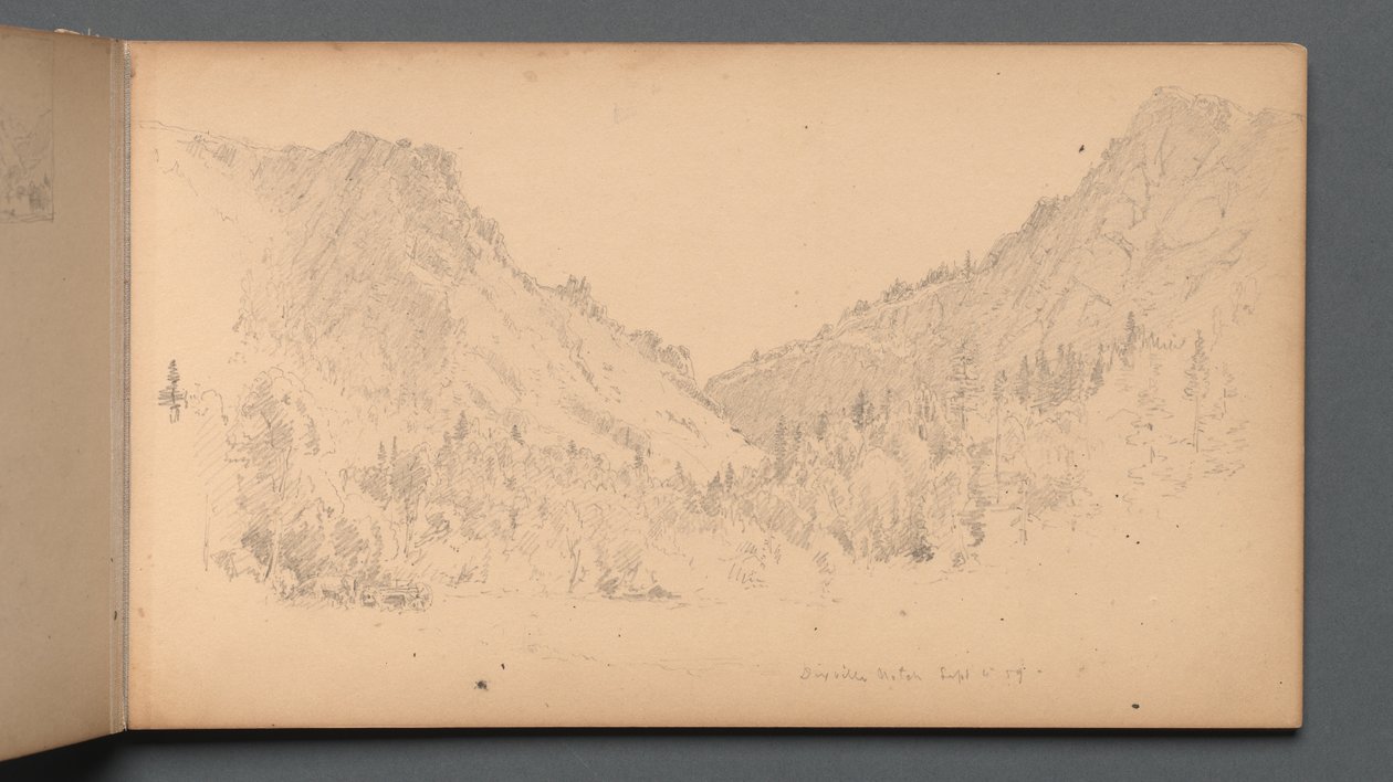 Szkicownik, strona 18: Dixville Notch, 4 września 89, 1859. autorstwa Sanford Robinson Gifford