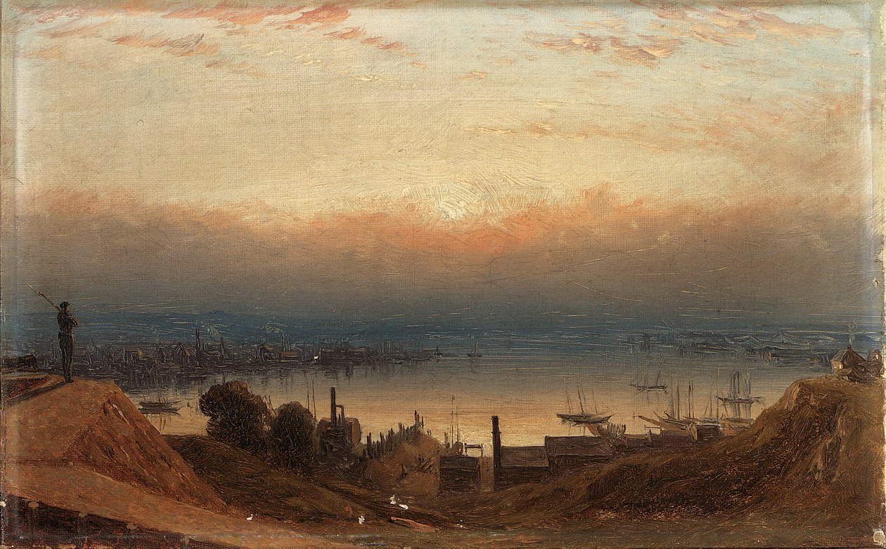 Dorzecze Patapsco z Federal Hill, Baltimore autorstwa Sanford Robinson Gifford