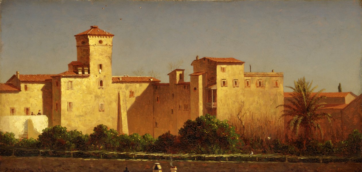 Willa Malta, Rzym, 1879. autorstwa Sanford Robinson Gifford