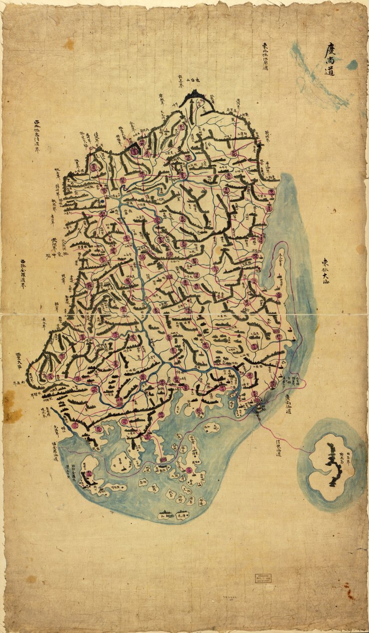 Chosŏn chido. LOC 83675009-1 autorstwa Sang Gi Chŏng
