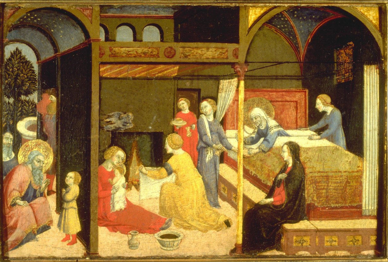 Narodzenia Najświętszej Marii Panny autorstwa Sano di Pietro