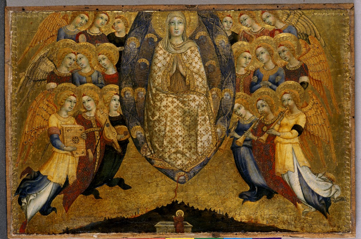 Wniebowstąpienie Marii, c.1449 (tempera na drewnie) autorstwa Sano di Pietro