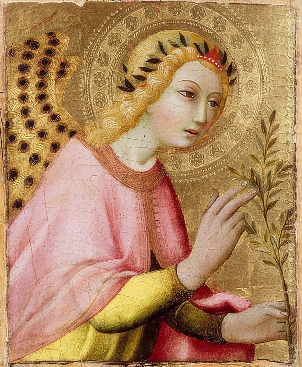 Anioł Zwiastowania. Około 1450-1500 autorstwa Sano di Pietro