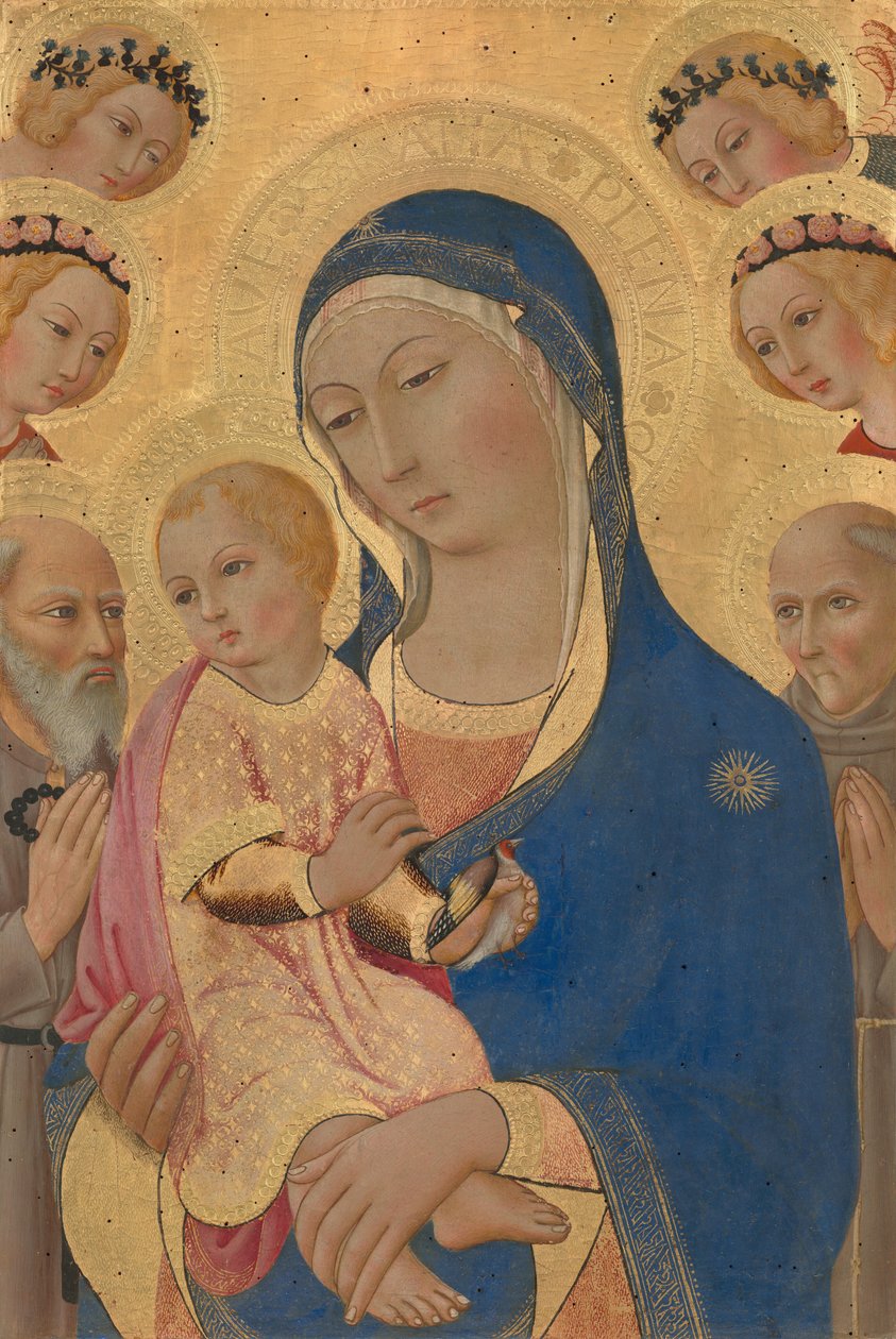Madonna z Dzieciątkiem ze św. Hieronimem, św. 14601470. autorstwa Sano di Pietro